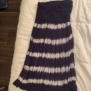 inc navy and white maxi